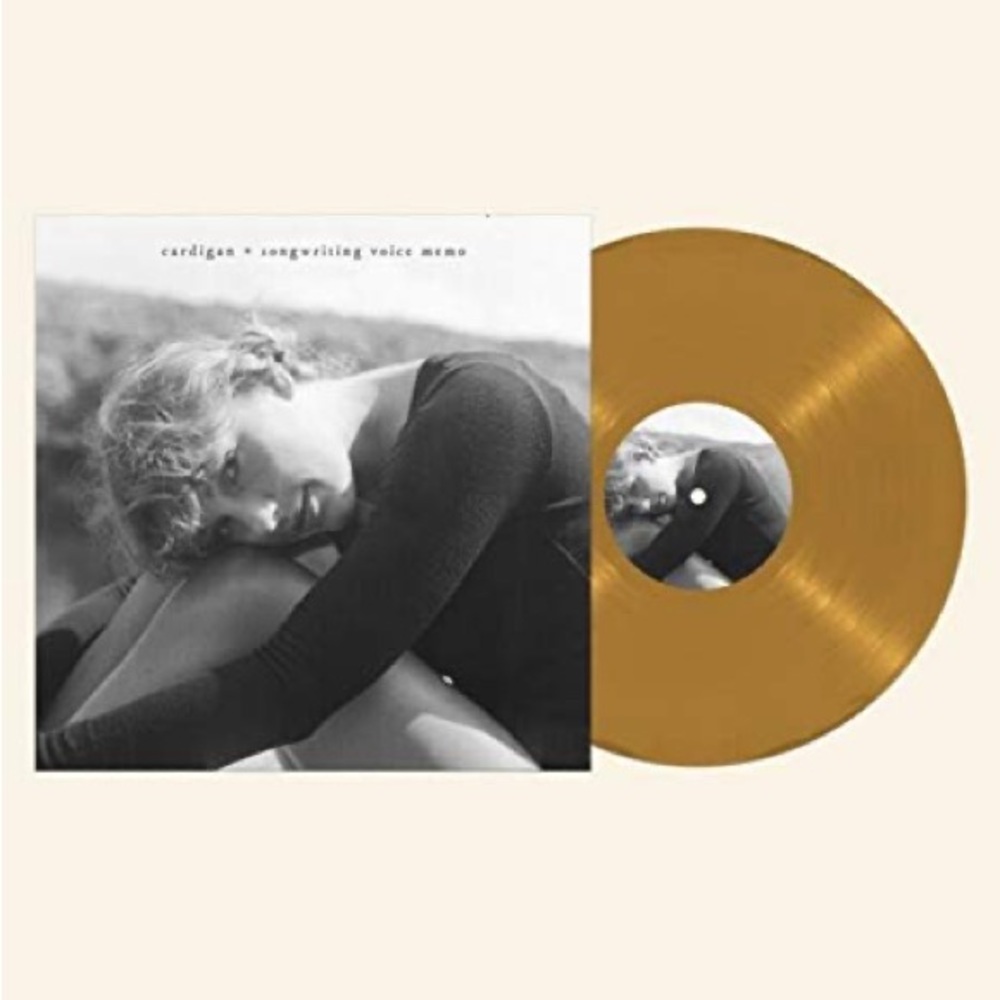 Cardigan + Songwriting Voice Memo 12 inch Vinyl (Gold Limited Edition)